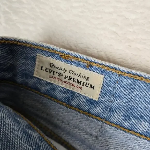 Levi's Premium Wedgie Straight Big E (new collection) Womens 32 0729 - Picture 5 of 13